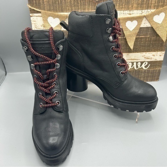 ✨NWOB Marc Jacobs Crosby Hiking Platform Ankle Boots 🥾 Black 38.5 - 8.5 - Picture 4 of 12